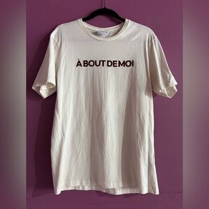 Zara Cream Graphic Tee